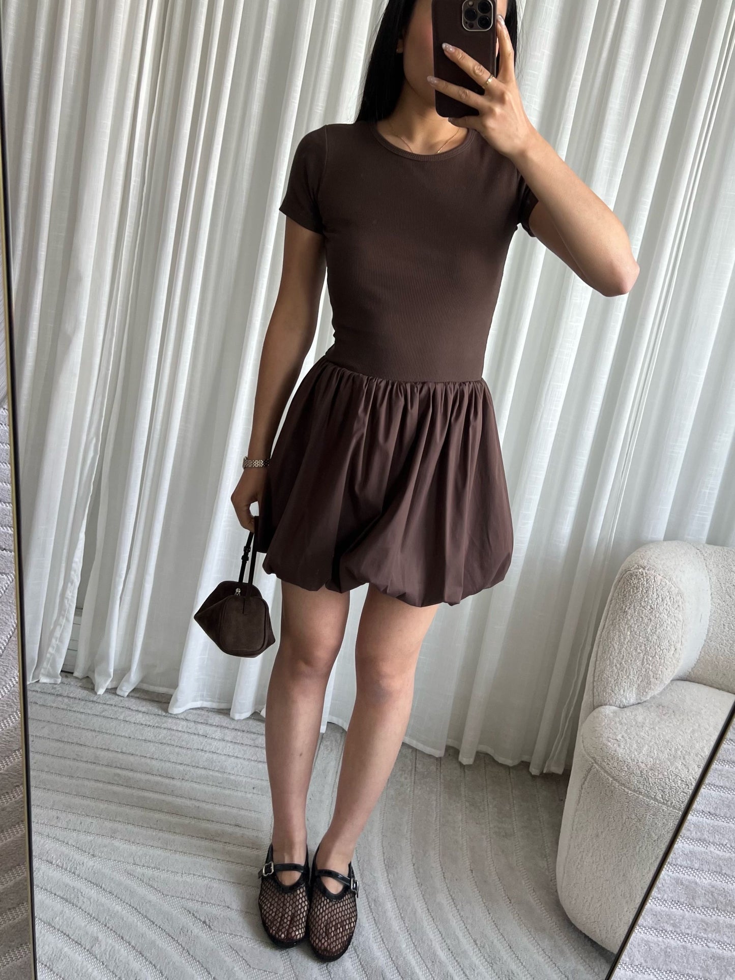 Balloon mini dress
